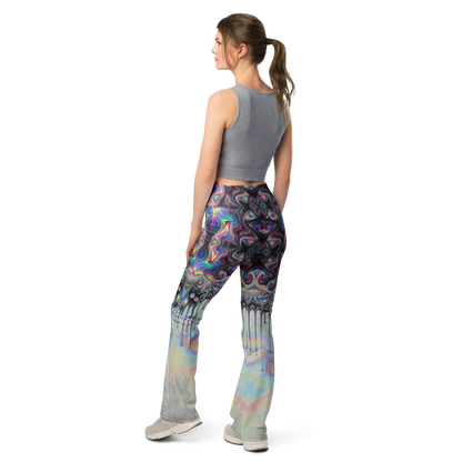 Psychedelic Drip Flare leggings