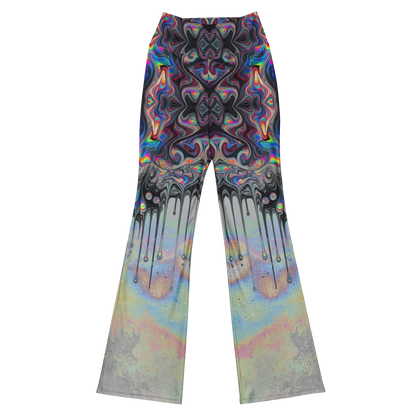 Psychedelic Drip Flare leggings