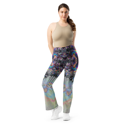 Psychedelic Drip Flare leggings