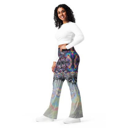 Psychedelic Drip Flare leggings