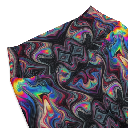 Psychedelic Drip Flare leggings