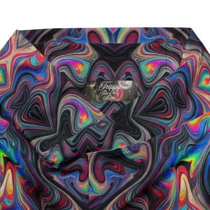 Psychedelic Drip Flare leggings