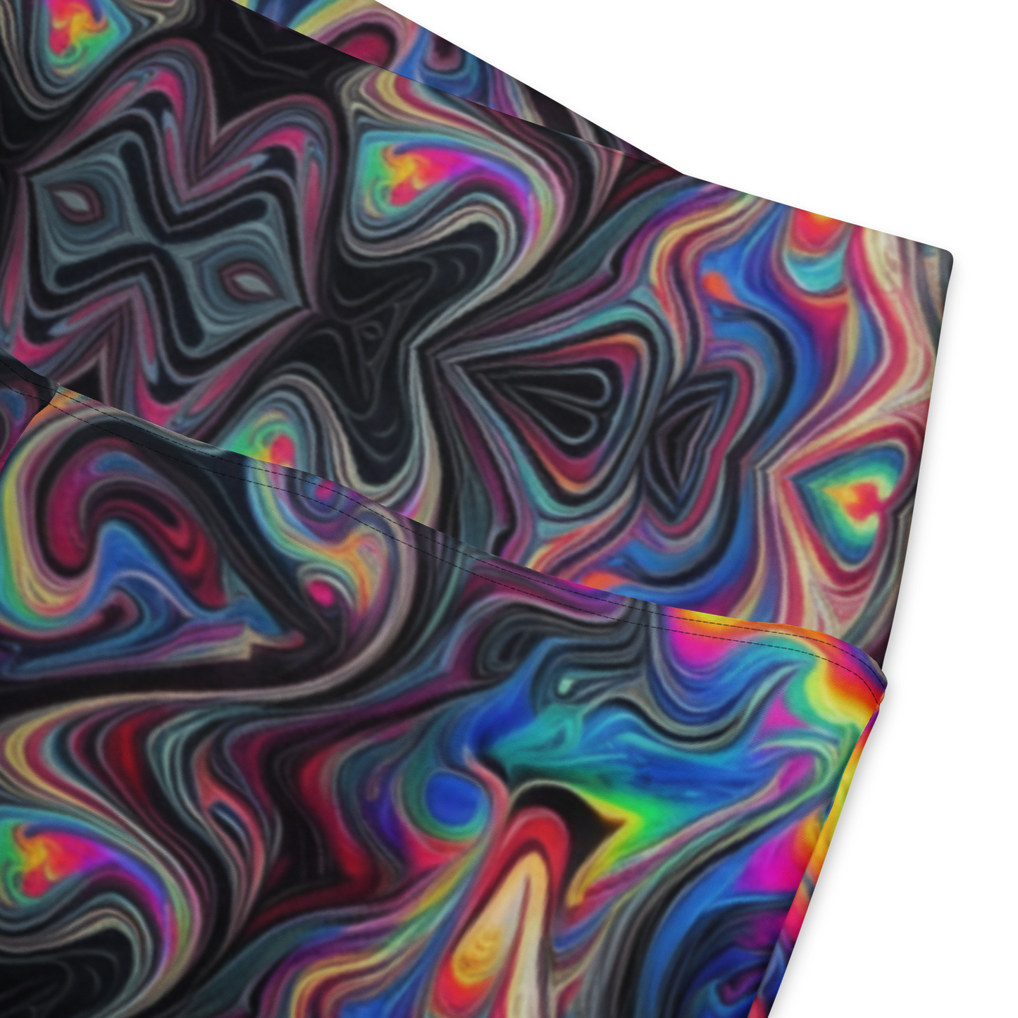 Psychedelic Drip Flare leggings