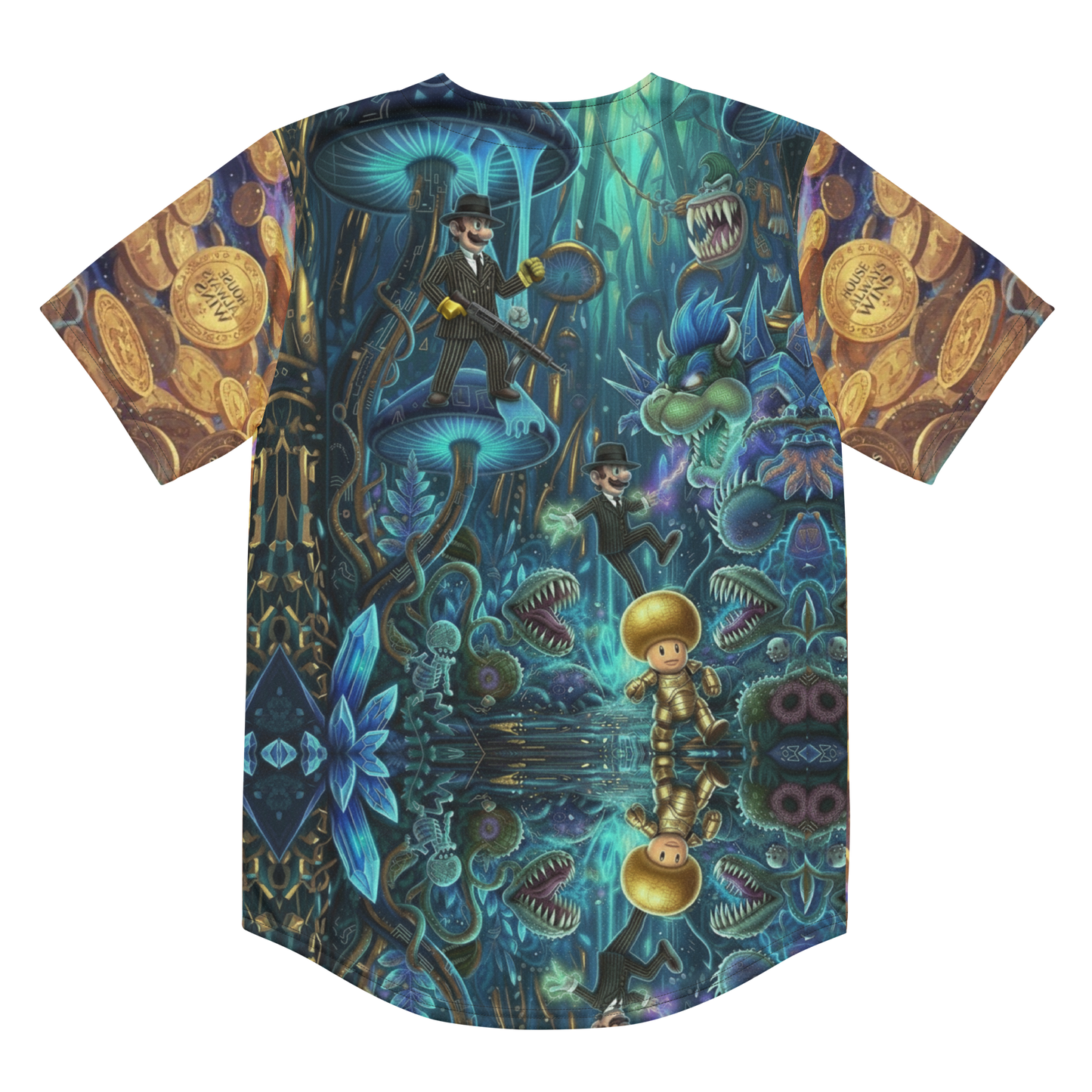 Trippy Futuristic Mushroom Coins Custom Piece