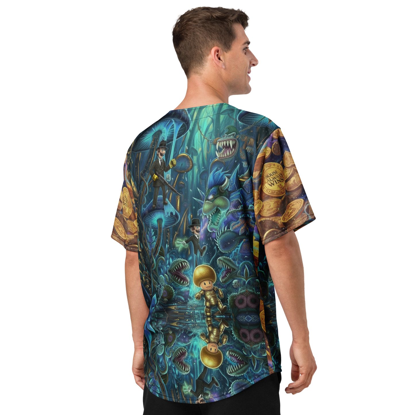 Trippy Futuristic Mushroom Coins Custom Piece