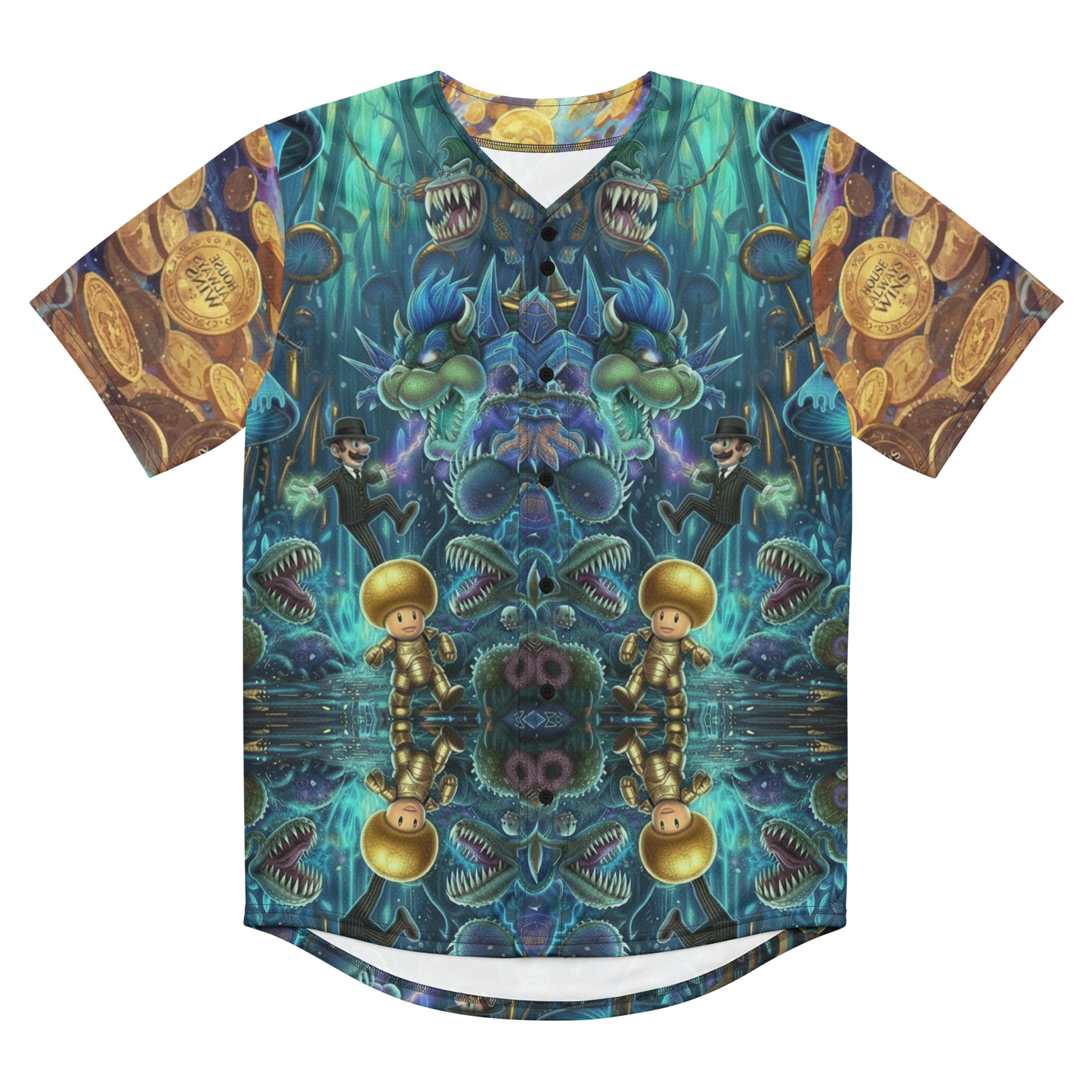 Trippy Futuristic Mushroom Coins Custom Piece