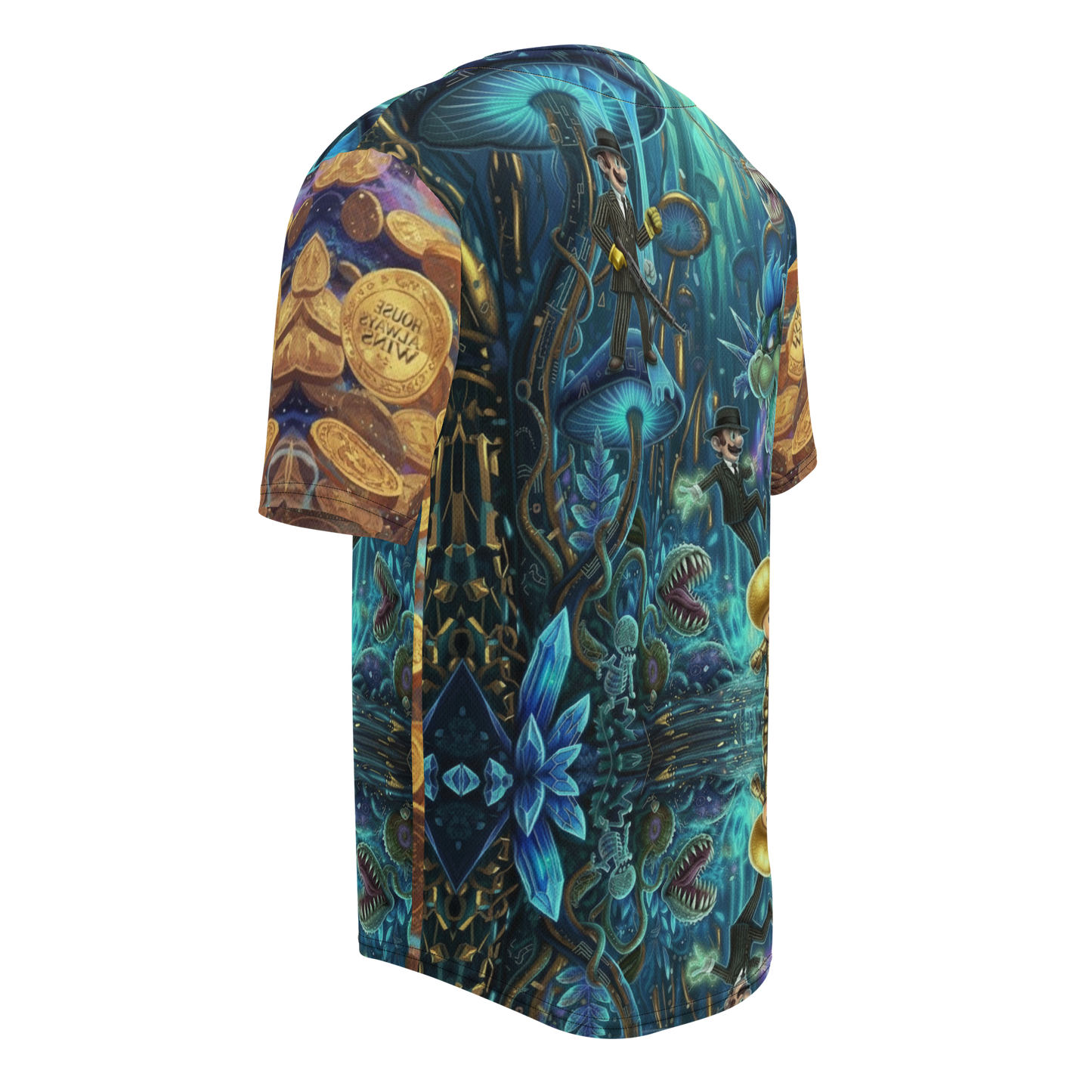 Trippy Futuristic Mushroom Coins Custom Piece