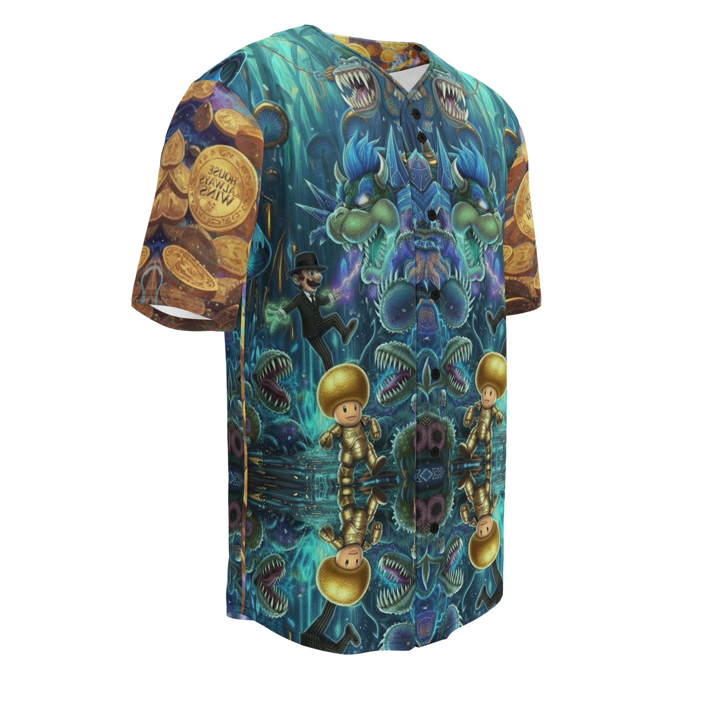 Trippy Futuristic Mushroom Coins Custom Piece